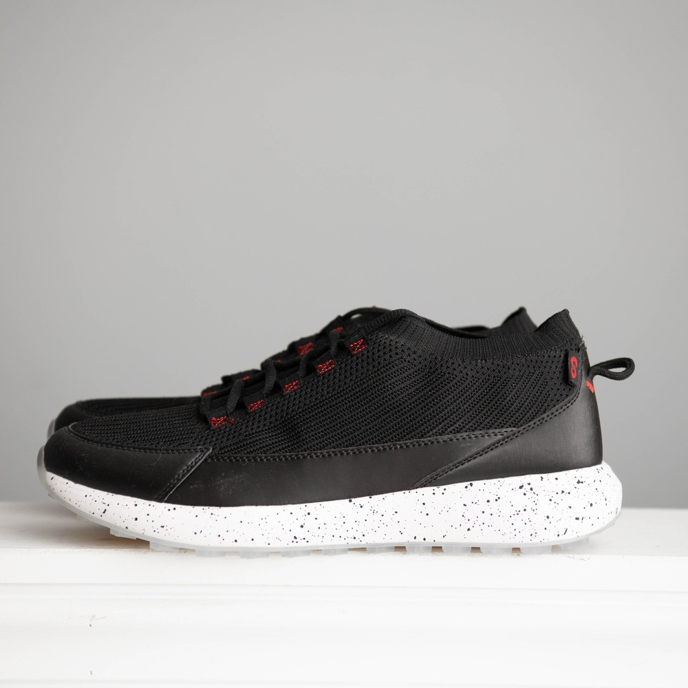 STROLL Golf Shoes Mens Size 12 Black Knit Lace Up Sneakers Athletic Performance - Picture 3 of 7